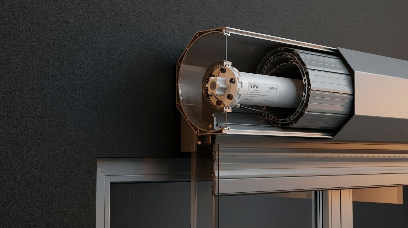 YYGL35 inside the roller tube — cutaway